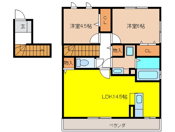 ゴウヒガシ・ムジューの物件間取画像